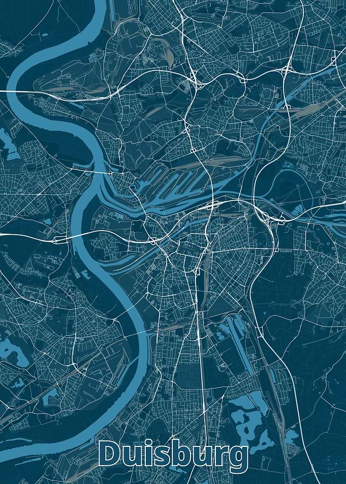 Duisburg City Map