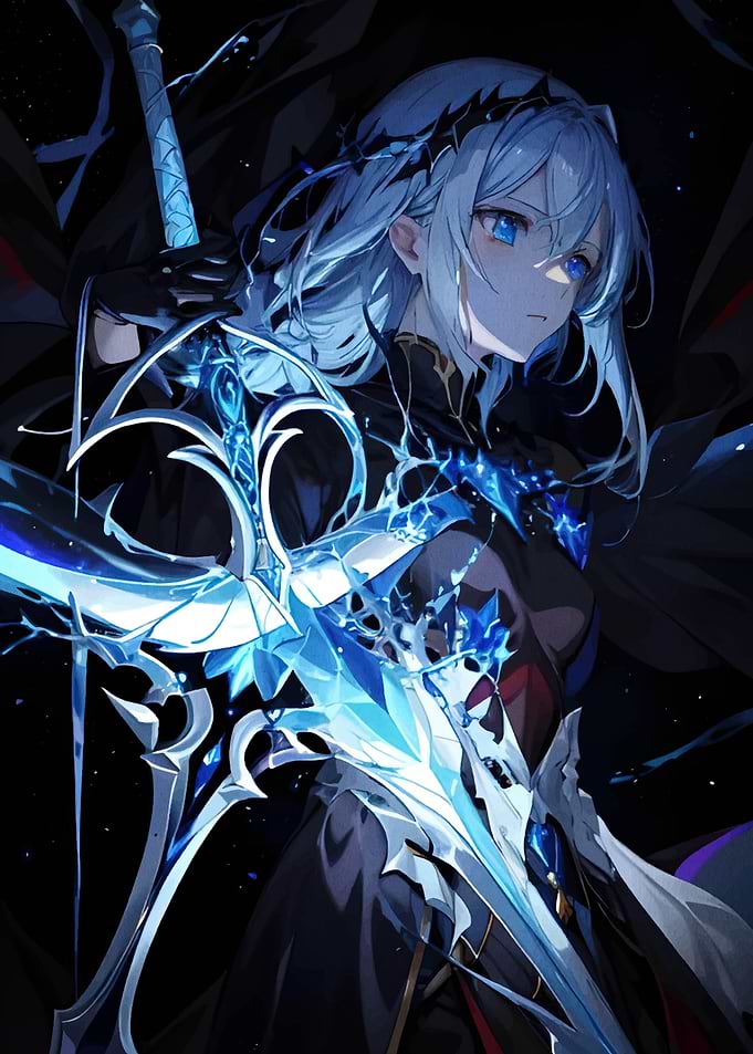 Anime Girl with Sword