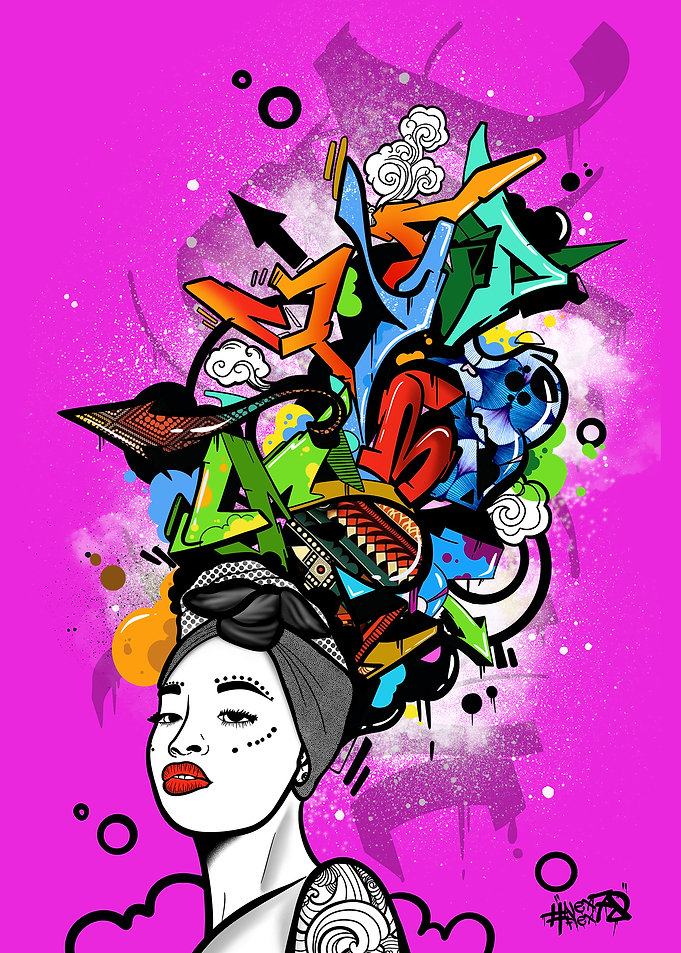 Graffiti street Portrait