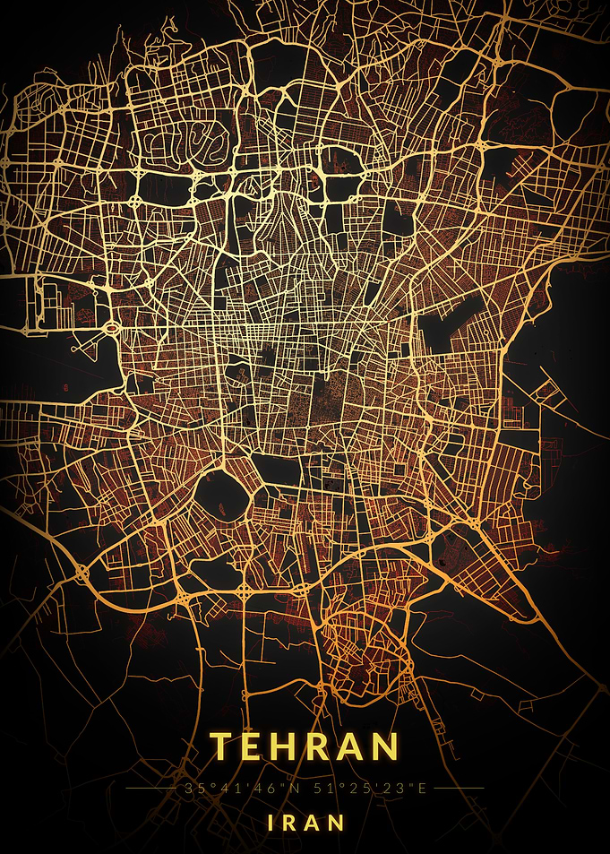 Tehran City Map