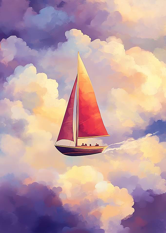 Sailboat in the Clouds