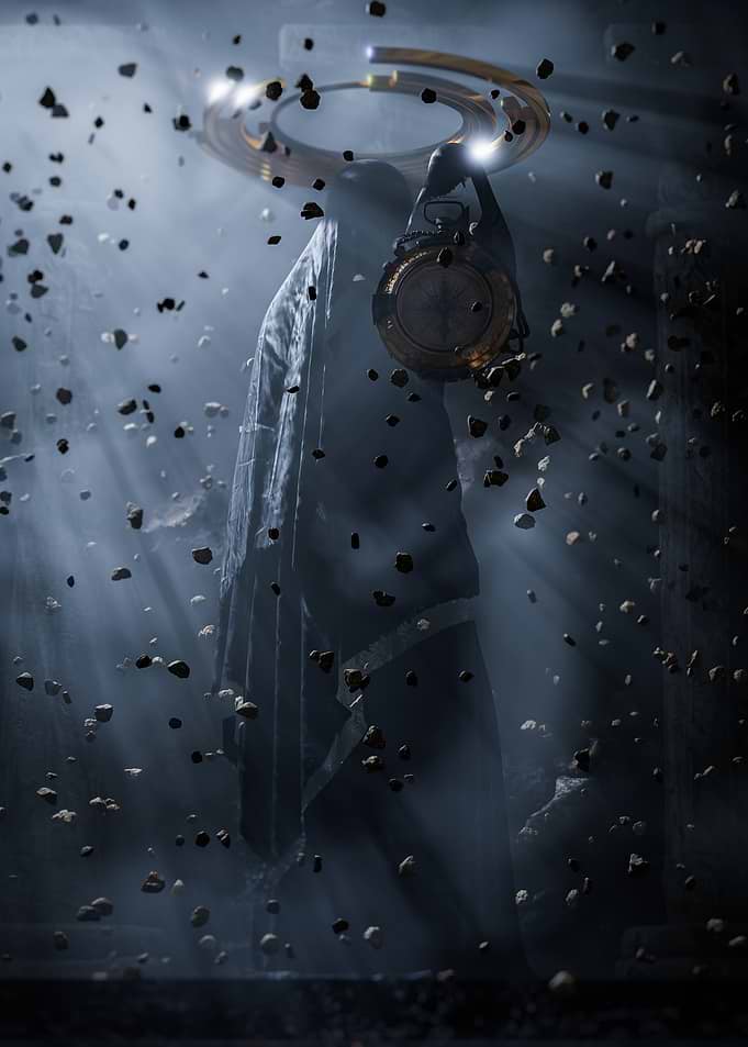 Mysterious Figure in Fog