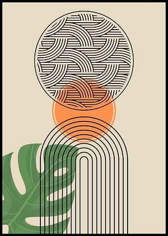 Abstract Geometric Art Print