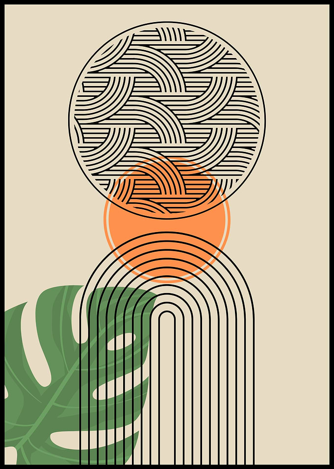 Abstract Geometric Art Print
