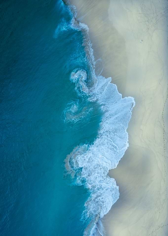 Ocean Waves on Sandy Beach