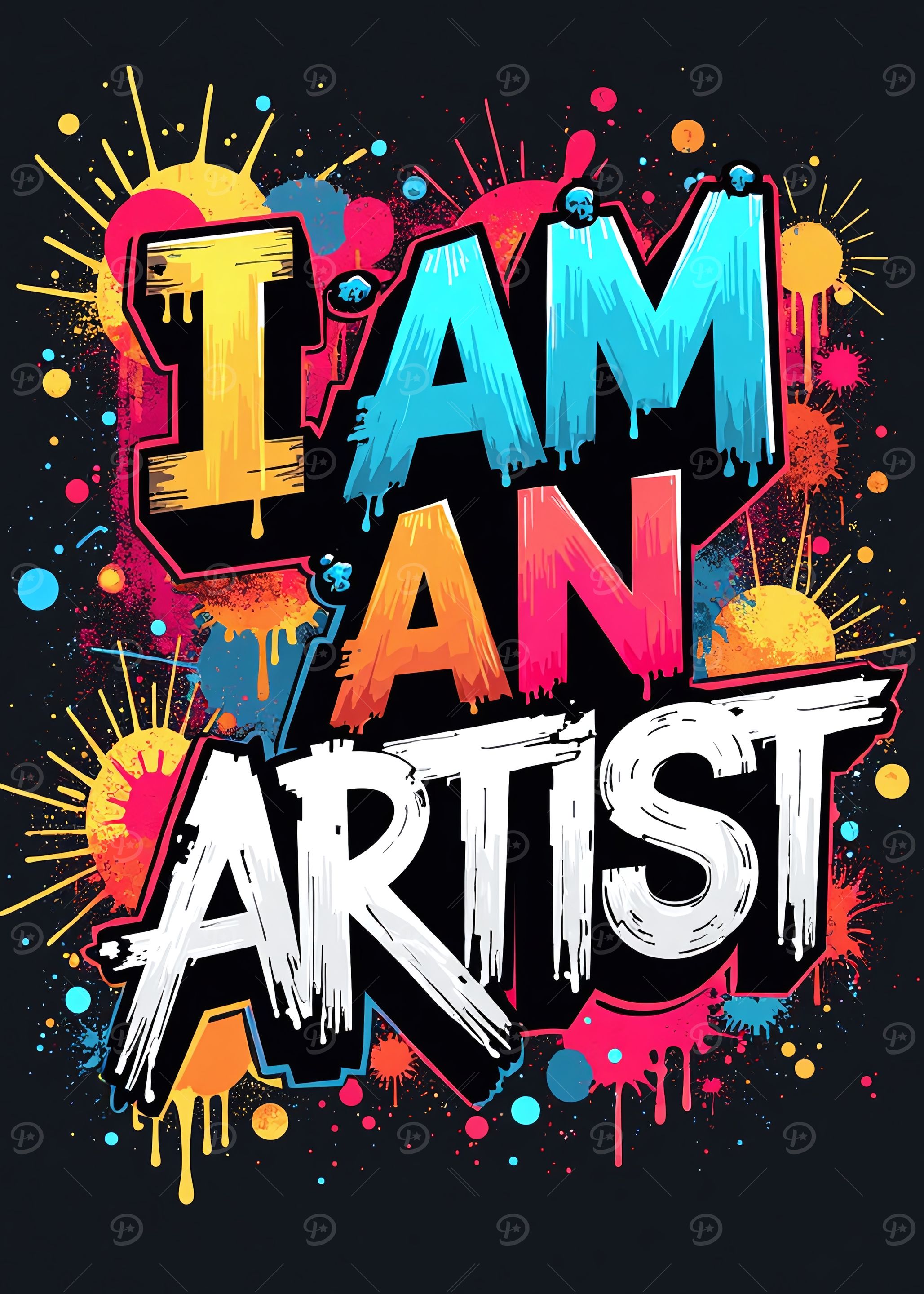 I Am An Artist Graffiti