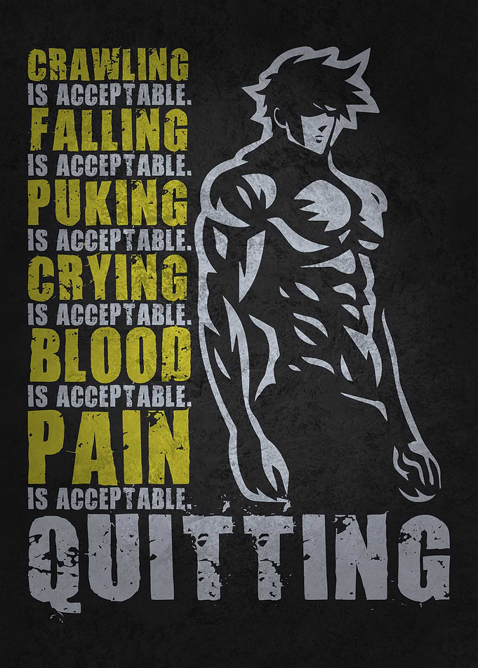 Motivation Quote - Never Quit