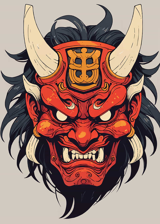 Japanese Oni Mask