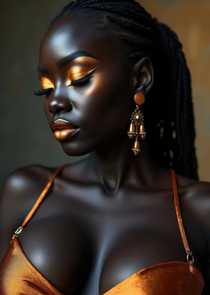 Golden Beauty Portrait