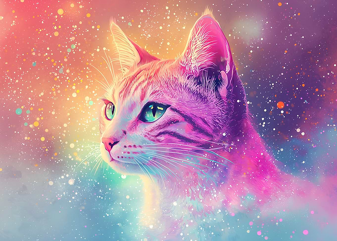 Cosmic Cat Portrait