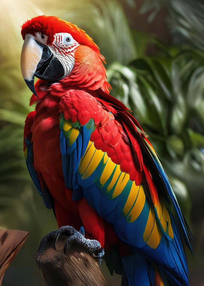 Scarlet Macaw Parrot