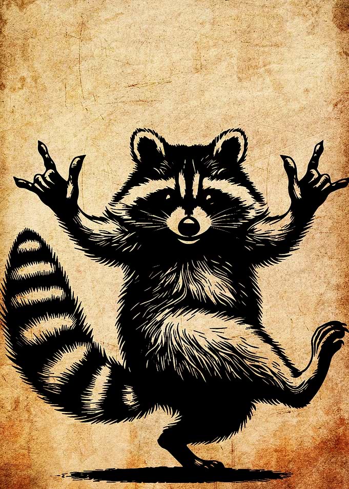 Raccoon Rock and Roll