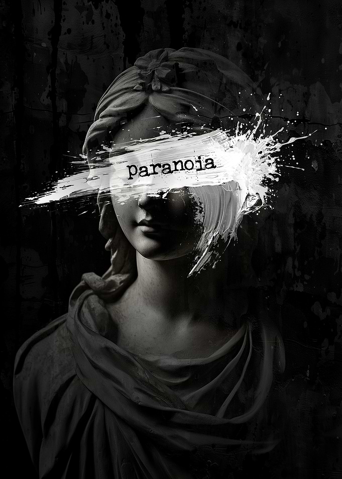 Paranoia Statue Art