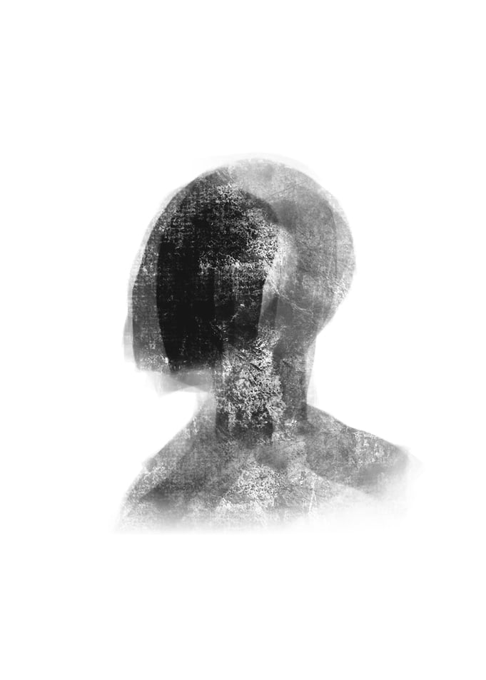 Abstract Figure in Black and White