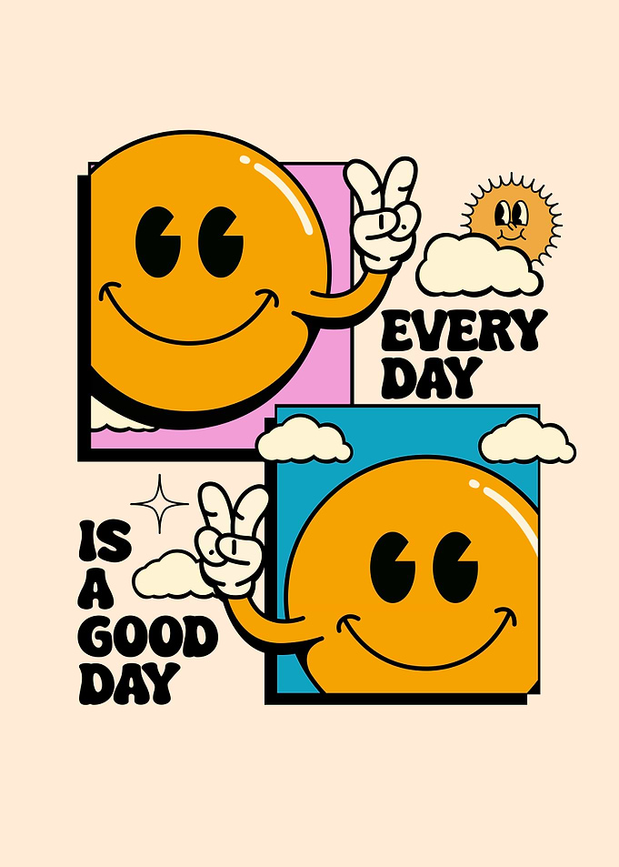 Inspirational Retro Vintage Quote Posters Everyday Is A Good Day