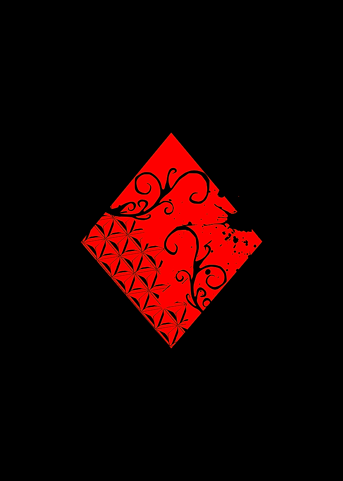 Red Diamond Suit Design 1/4