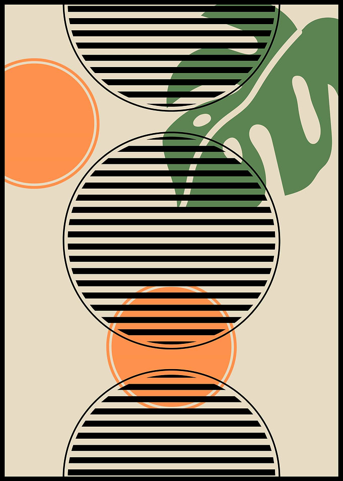 Abstract Tropical Art