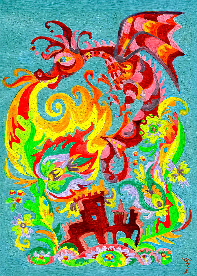 Dragon and Castle