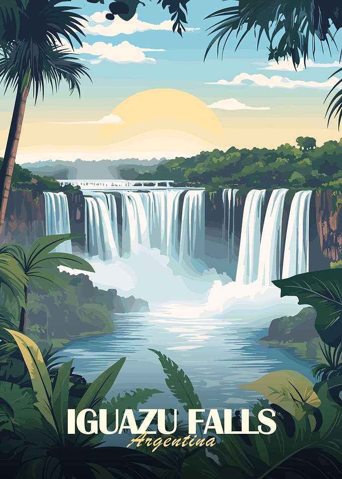 Iguazu Falls Argentina Poster