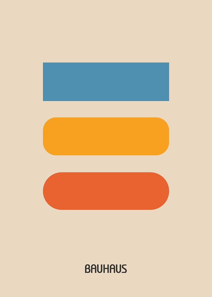 Bauhaus Geometric Art Print