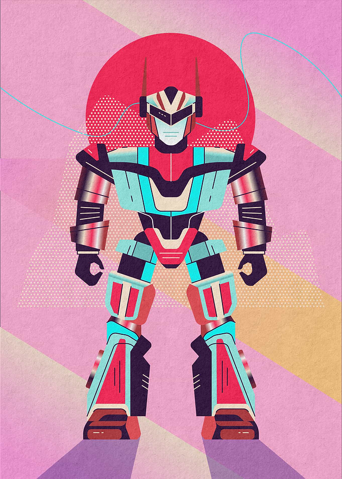 Retro Mecha Warrior