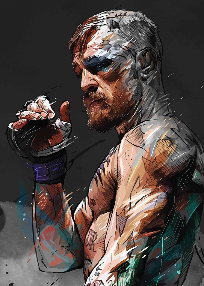 Conor McGregor MMA Portrait
