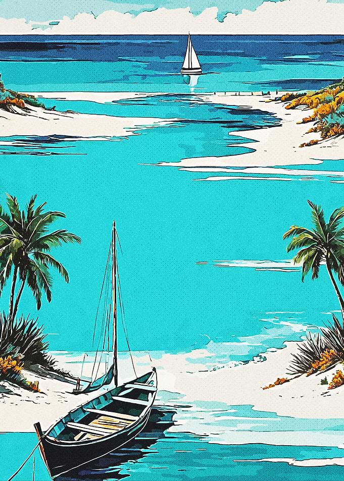 Tropical Beach Scene