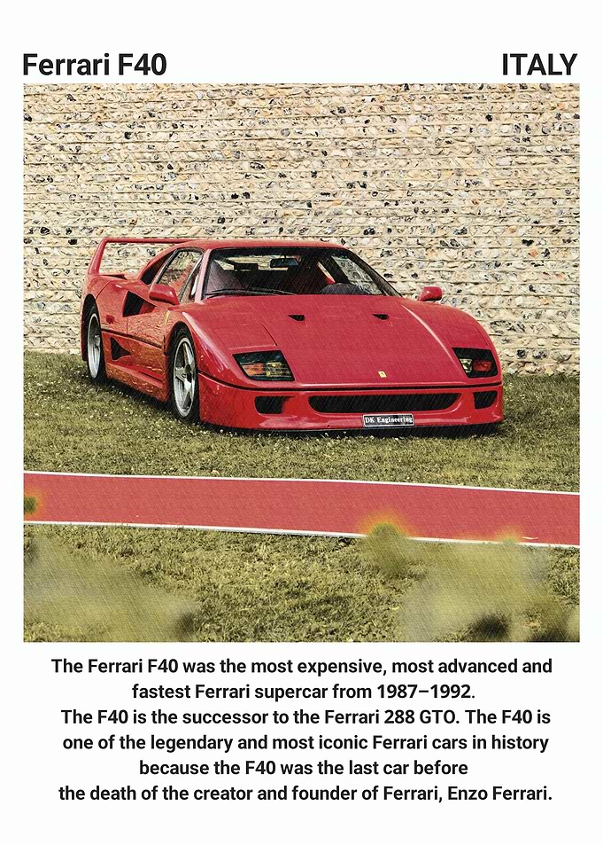 Ferrari F40 Supercar