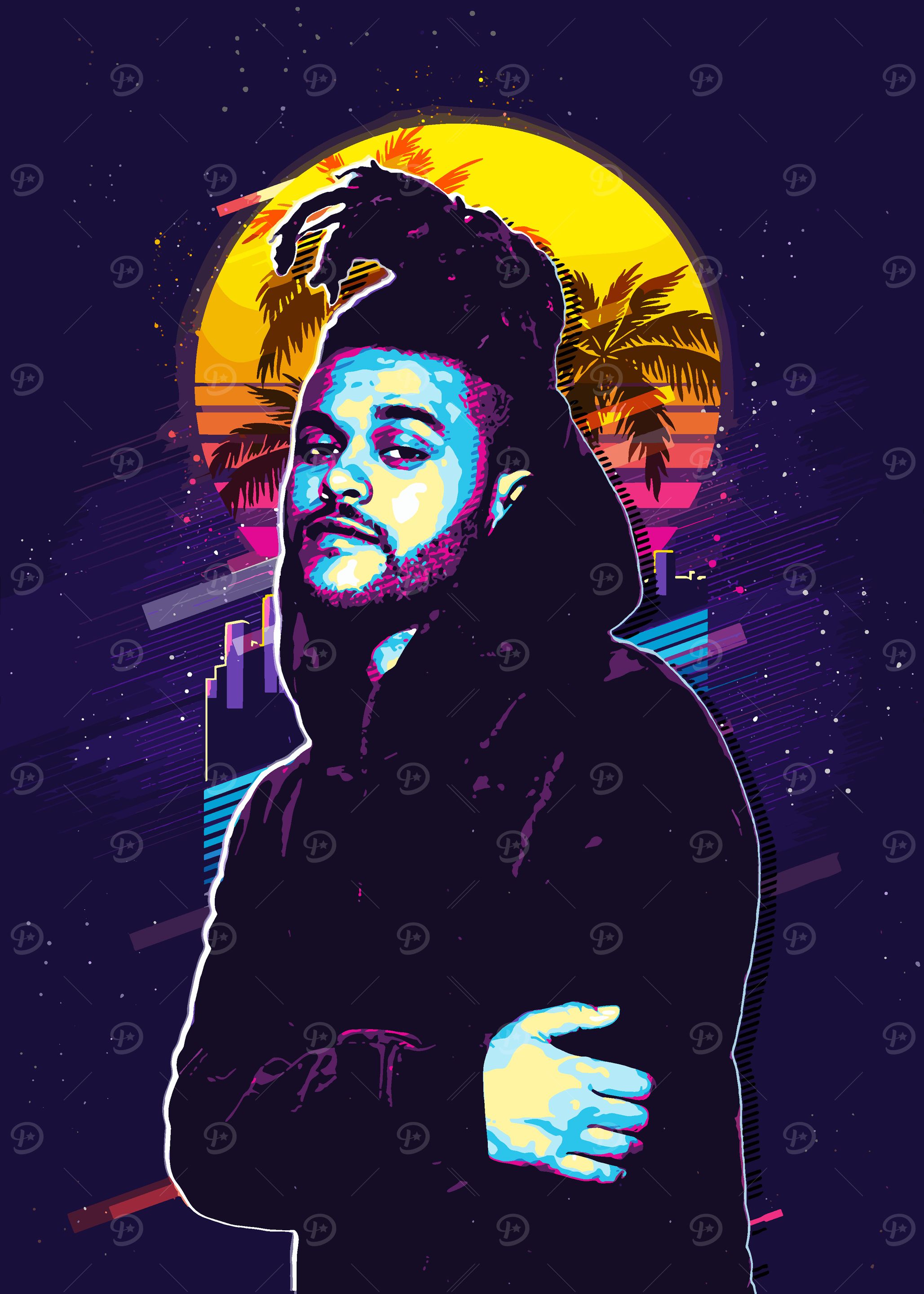 The Weeknd Retro Art
