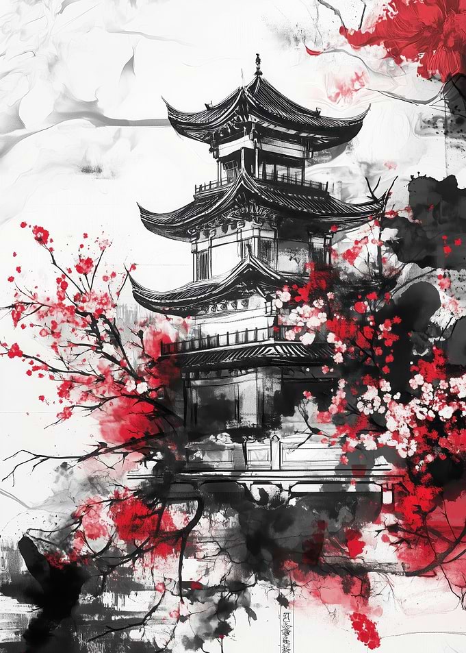Japanese Cherry Pagoda