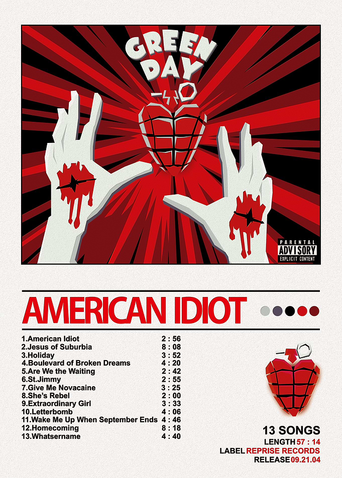 Green Day American Idiot A