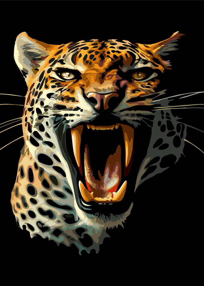 leopard roaring attack