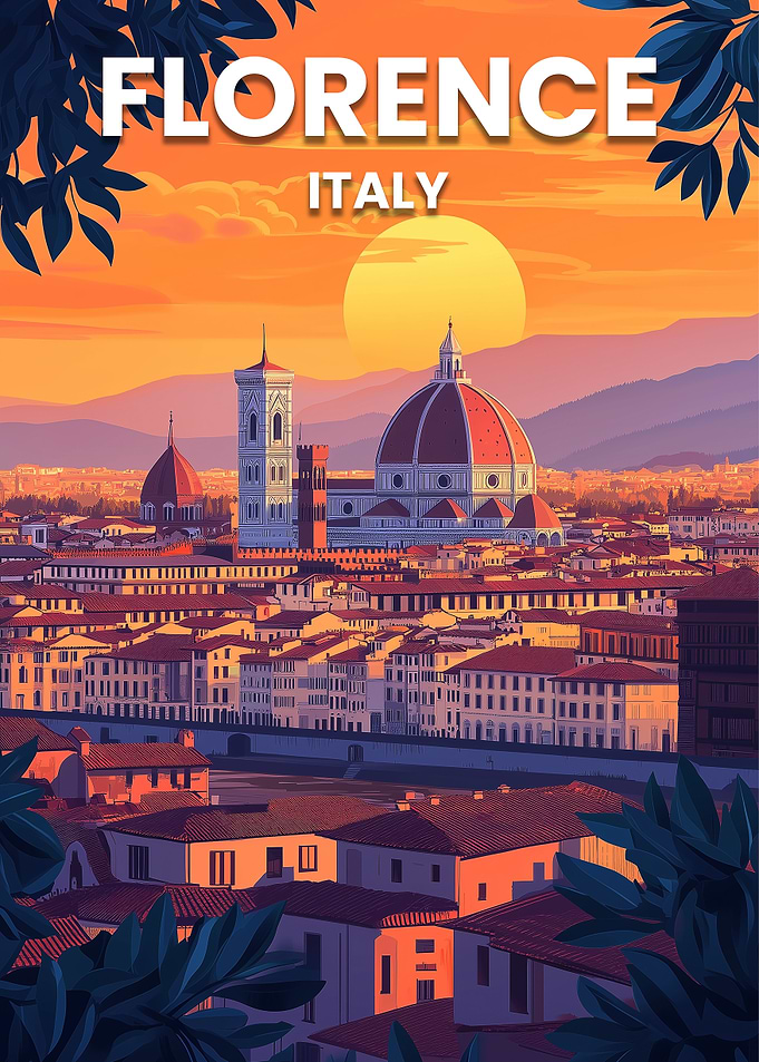 Florence Sunset Cityscape