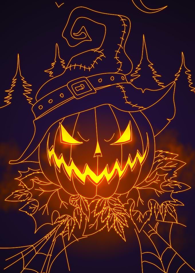 Halloween Pumpkin Scarecrow