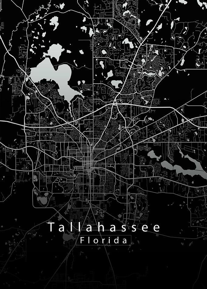 Tallahassee Florida City Map