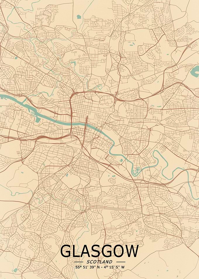 Glasgow Vinted Map