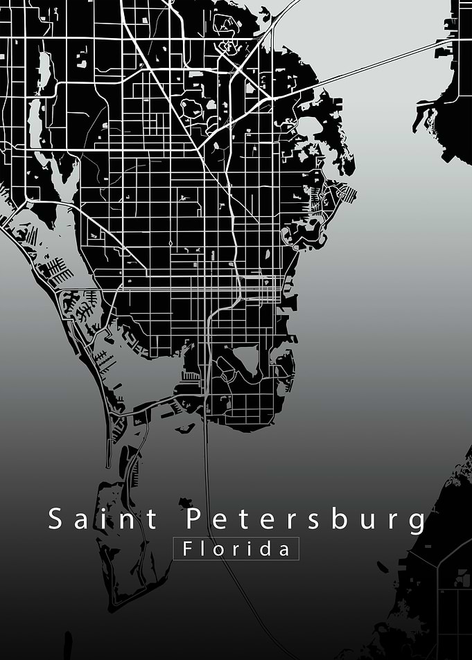 St. Petersburg Florida Map