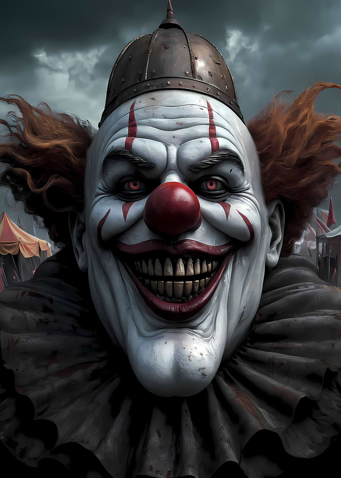 Creepy Clown Portrait