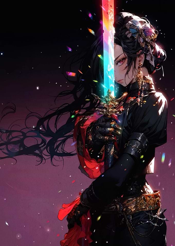 Anime Girl with Sword
