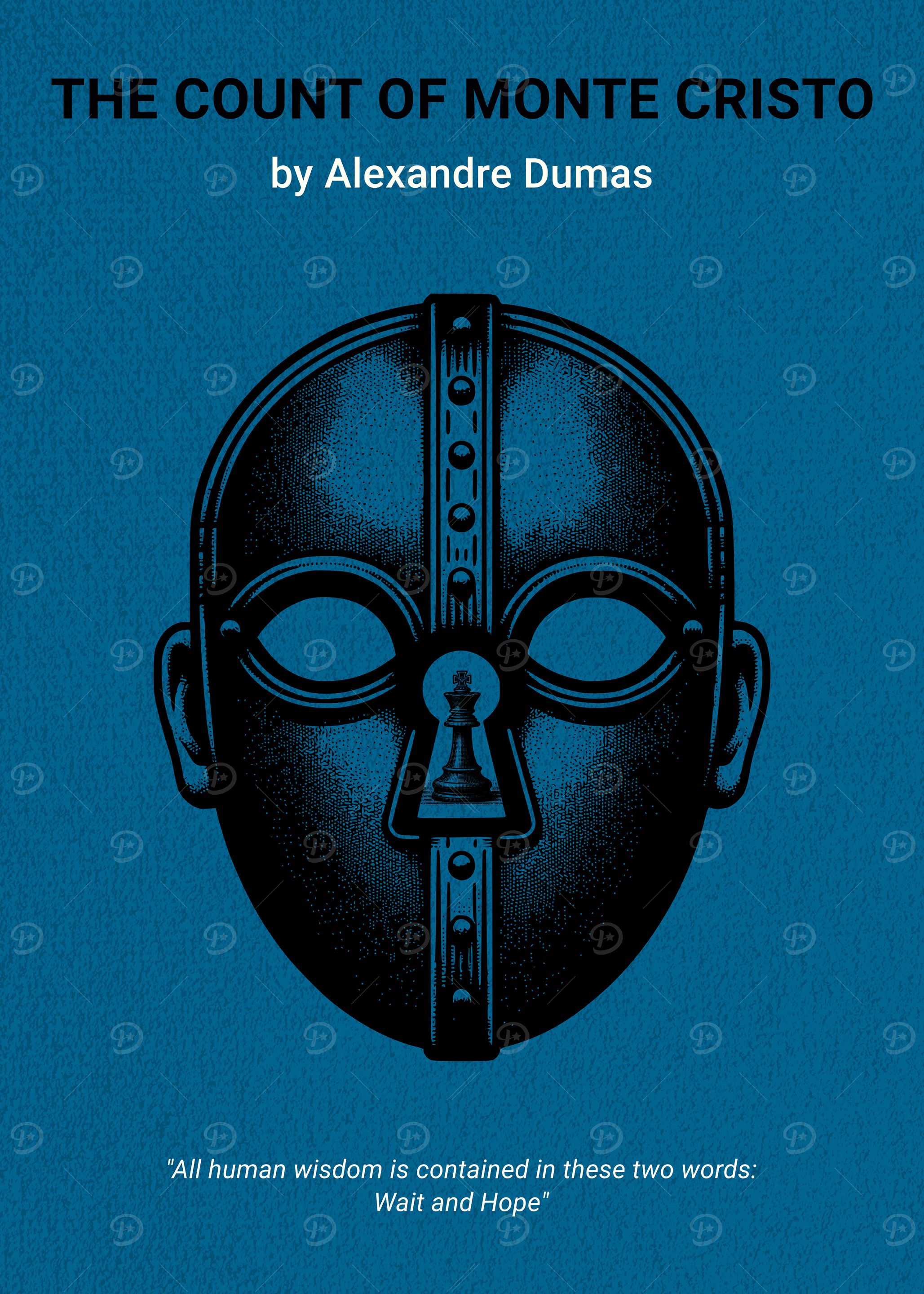 The Count of Monte Cristo Minimalist Book Cover