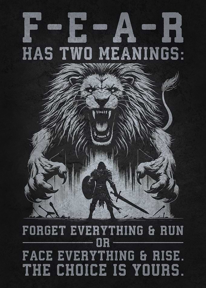 Fear Has Two Meanings, Lion vs Warrior