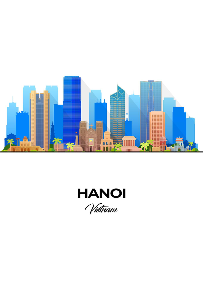 Hanoi Skyline Illustration