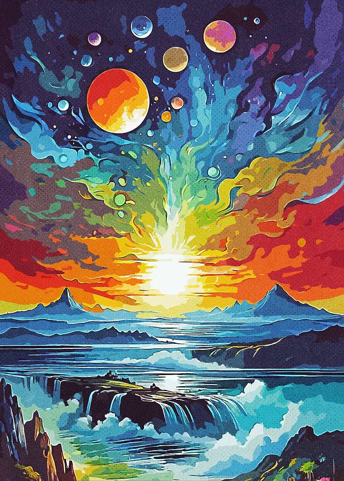 Cosmic Waterfall