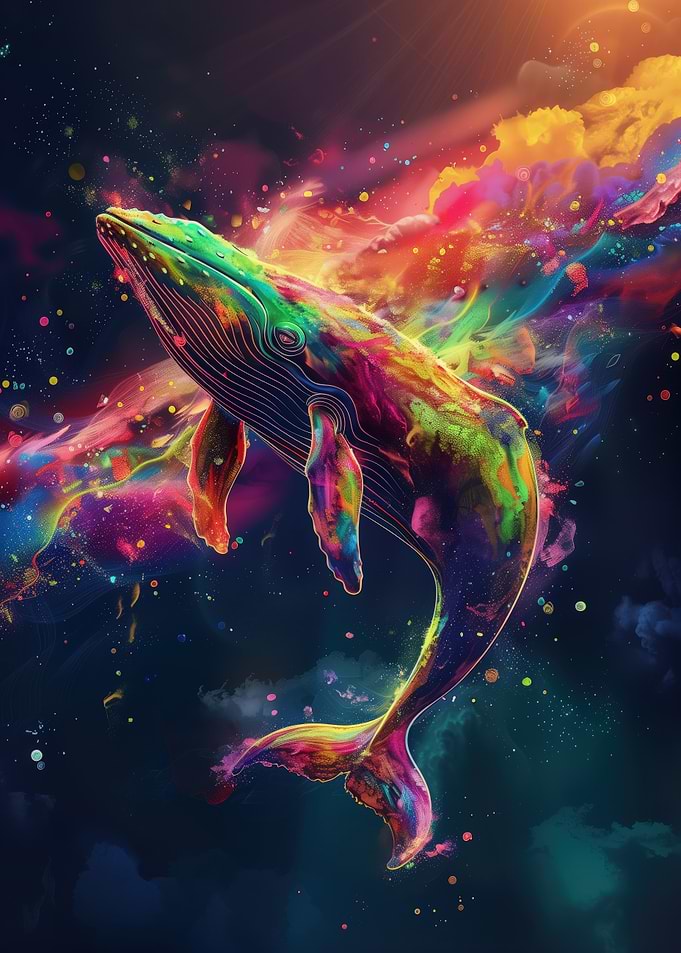Cosmic Humpback Whales