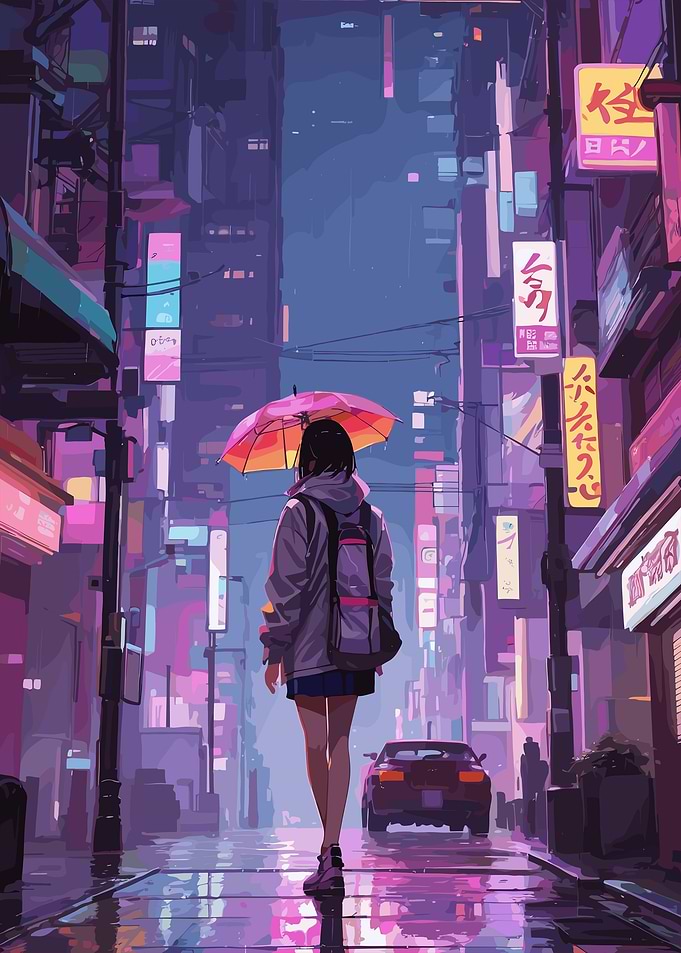 Rainy Night in Tokyo