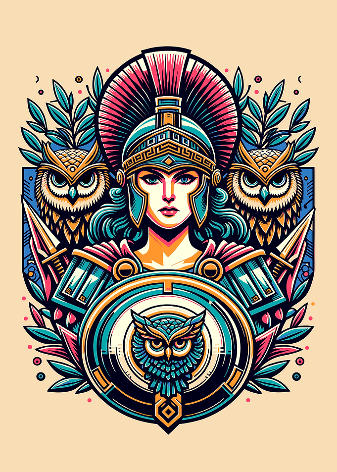 Athena Goddess of wisdom, warfare, and handicraft