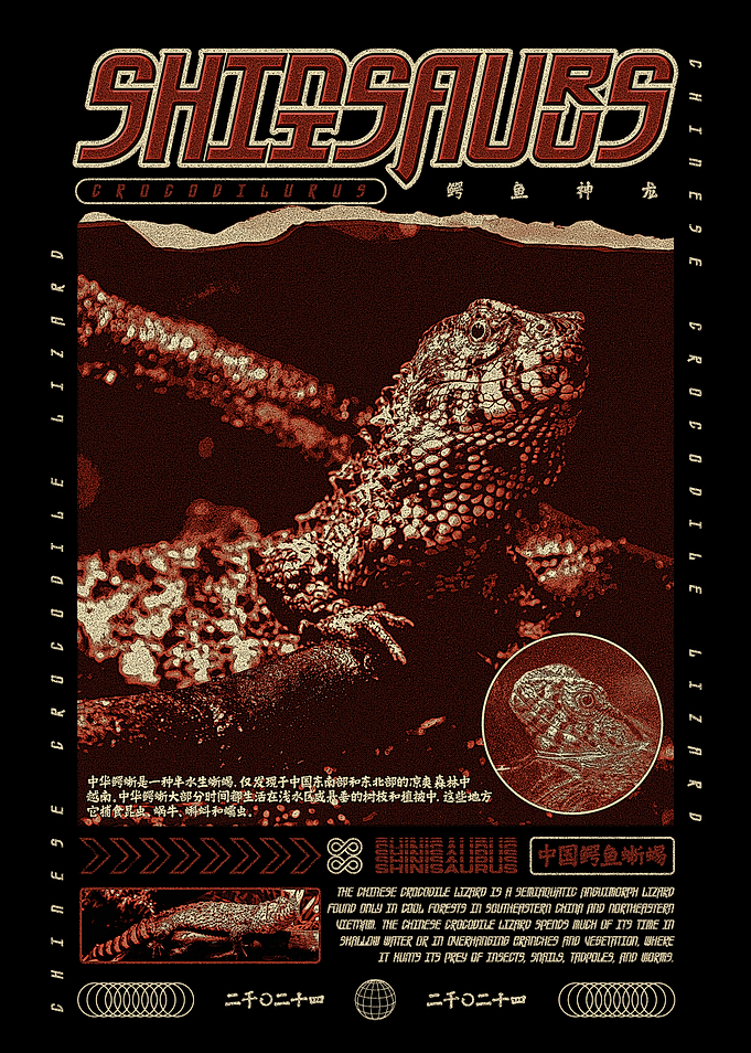Chinese Crocodile Lizard Shinisaurus