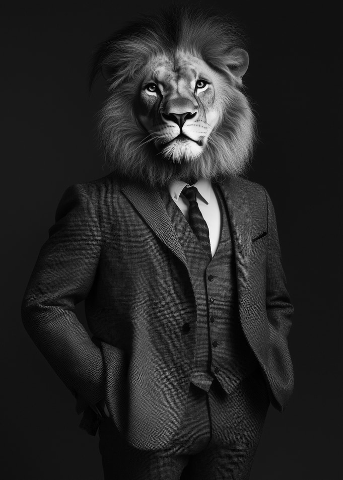 Lion in Suit