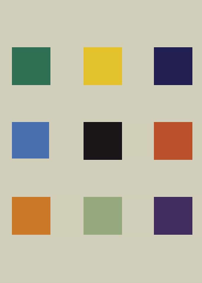 Bauhaus Color Palette Squares