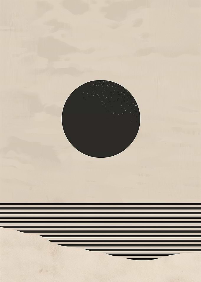 Minimalist Sun and Horizon